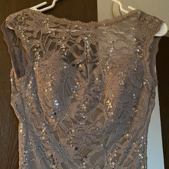 Beautiful Champagne open back dress - Picture 2 of 6